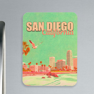 Ímã San Diego California Centro Souvenirs nos anos 50