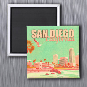 Imã San Diego California Centro Souvenirs nos anos 50