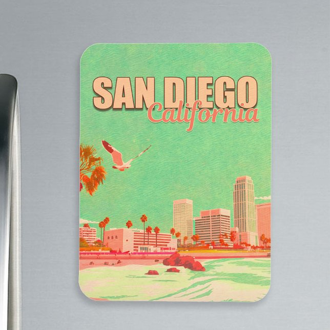 Ímã San Diego California Centro Souvenirs nos anos 50 (Criador carregado)