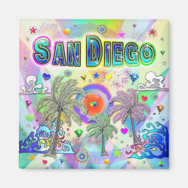 Imã San Diego Deep Dream Magnet (Frente)