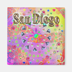 Imã San Diego Lucky Ouro Magnet