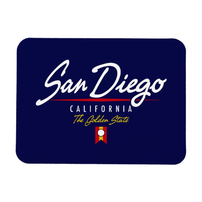 Ímã San Diego Script (Horizontal)