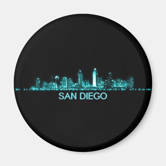 Imã San Diego Skyline (Frente)