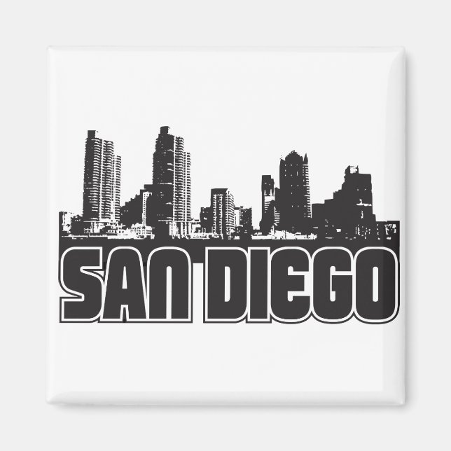 Imã San Diego Skyline (Frente)