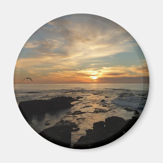 Imã San Diego Sunset I Vista da Califórnia (Frente)