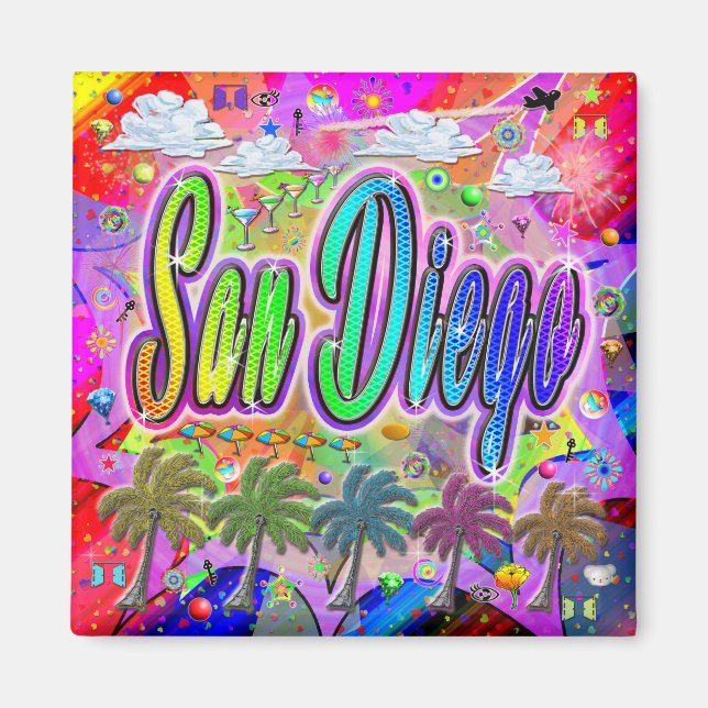 Imã San Diego Vista Express Magnet (Frente)