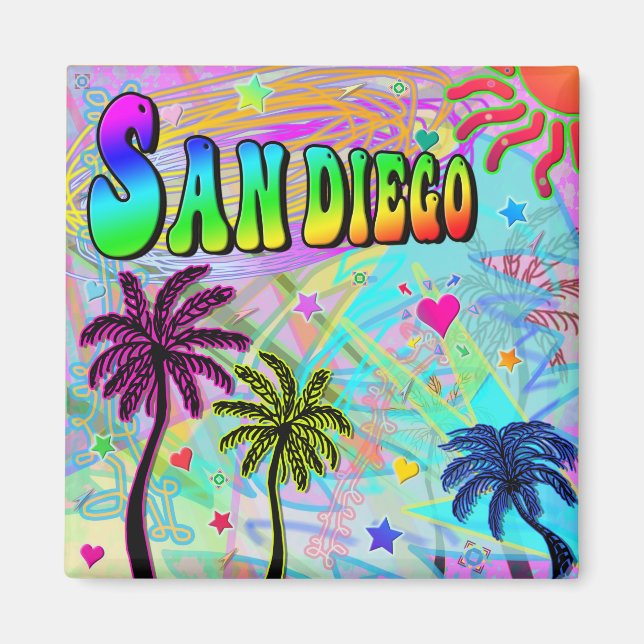 Imã San Diego Vivid Romance Magnet (Frente)