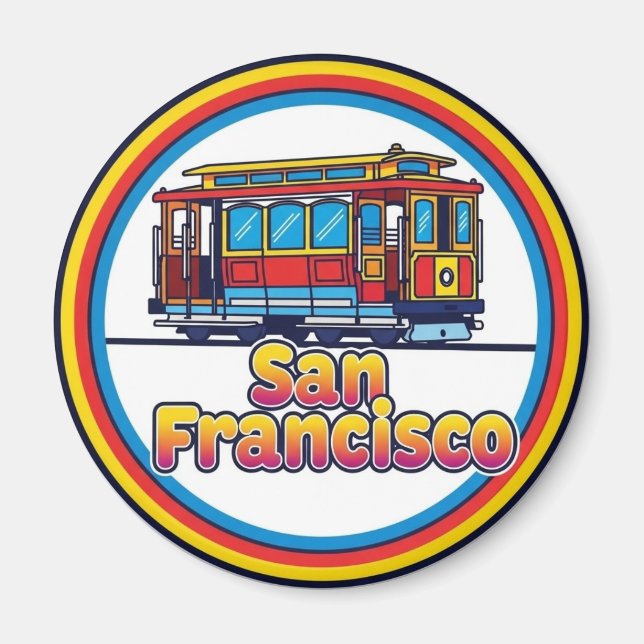 Imã San Francisco Cable Car California  (Frente)