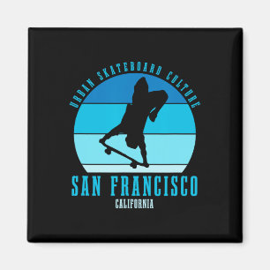 Imã San Francisco Califórnia Skateboarder Urna Skatebo