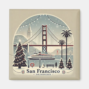 Imã San Francisco Christmas - Ponte Ouro Gate