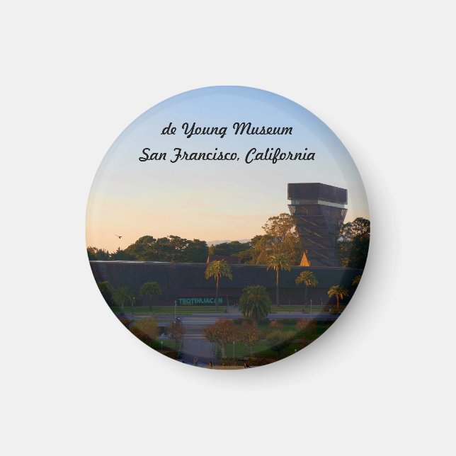 Imã San Francisco de Young Museum nº 3 Magnet (Frente)