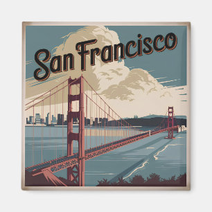 Imã San Francisco EUA vintage