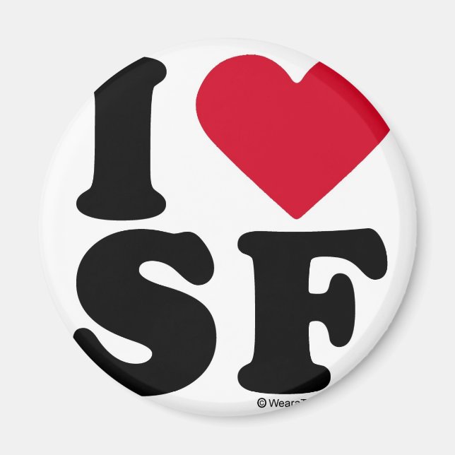 IMÃ SAN FRANCISCO - "I LOVE SF" "I AMOR SAN FRANCISCO" (Frente)