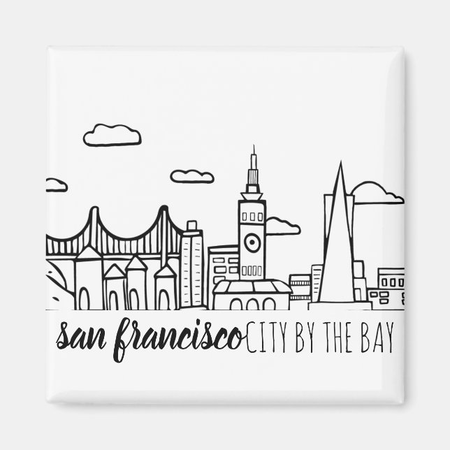 Imã San Francisco Skyline (Frente)