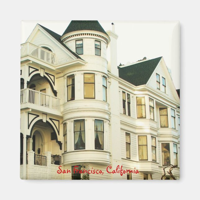 Imã San Francisco Victorian House Magnet (Frente)