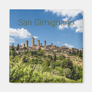 Imã San Gimignano Toscânia Itália Panorama Souvenir