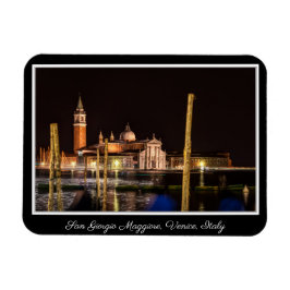 Ímã San Giorgio Maggiore à noite, Veneza, Itália