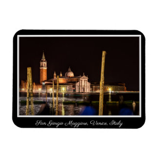 Ímã San Giorgio Maggiore à noite, Veneza, Itália