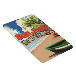 Ímã San Juan Porto Rico Viagens vintage