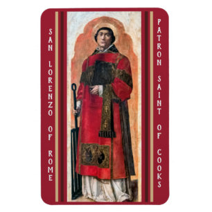 Ímã San Lorenzo de Roma, Santo Patrão de Cooks