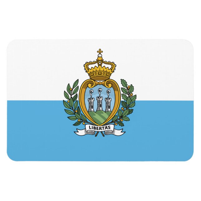 Ímã San Marino Flag (Horizontal)