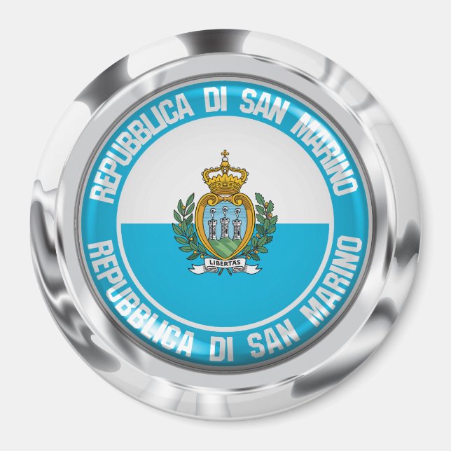 Imã San Marino Round Emblem (Frente)