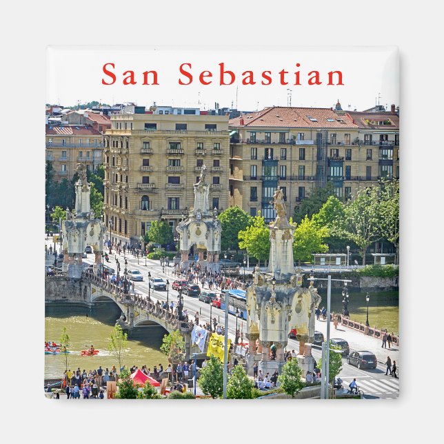 Imã San Sebastian - Donostia. Ponte María Cristina. (Frente)