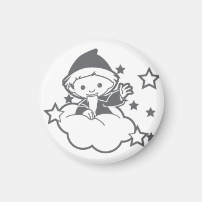 Imã sandmann button para magnetboard (Frente)