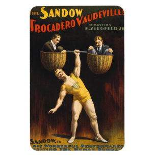 Ímã Sandow Eugen Sandow Vaudeville Weightlifter