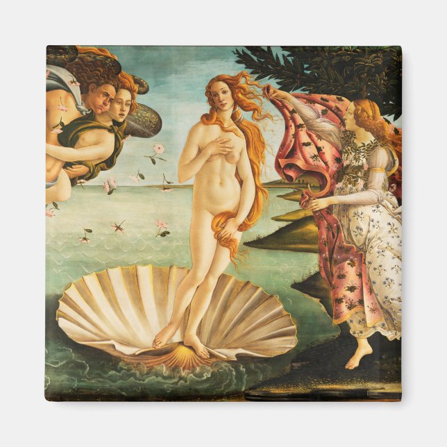 Imã Sandro Botticelli O Nascimento de Vênus Belas Arte (Frente)