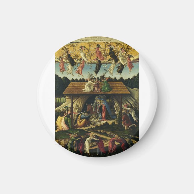 Imã Sandro Botticelli - O Nascimento Místico – Arte Er (Frente)