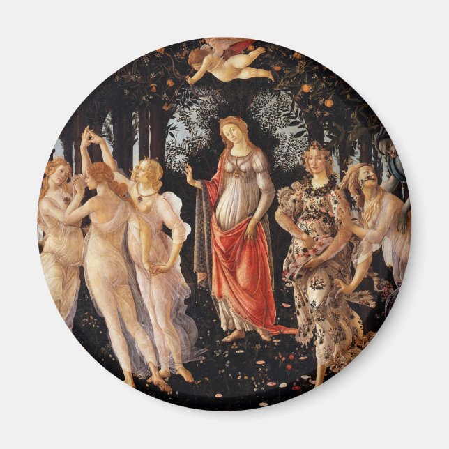 Imã Sandro Botticelli Primavera Arte Refinada (Frente)