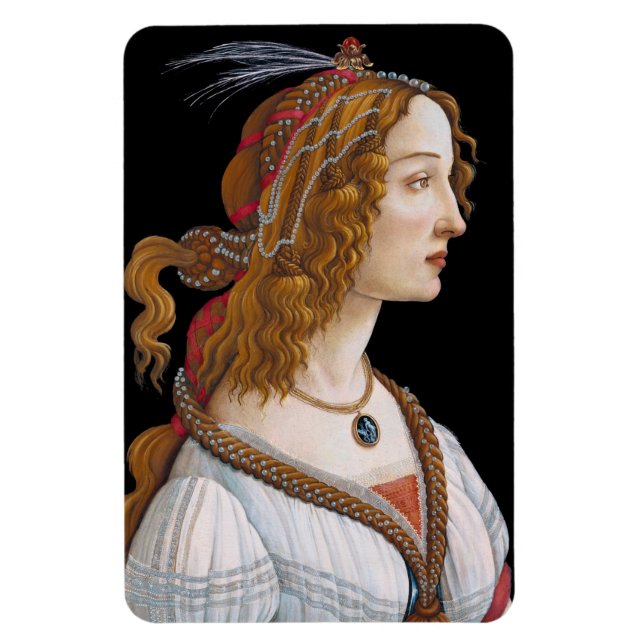 Ímã Sandro Botticelli - Retrato de Simonetta Vespucci (Vertical)