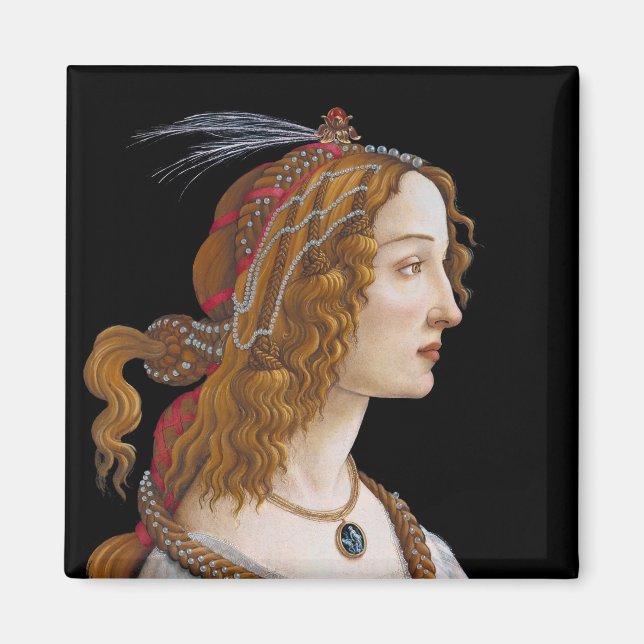 Imã Sandro Botticelli - Retrato de Simonetta Vespucci (Frente)
