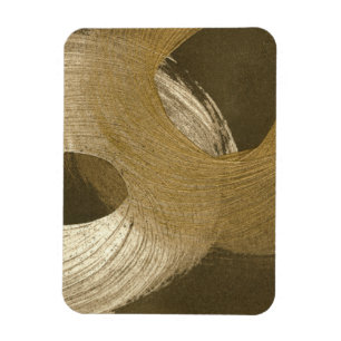 Ímã Sandstorm circular em Tan e Brown escuro