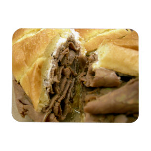 Ímã Sanduíche da carne assada com queijo de cabra cre