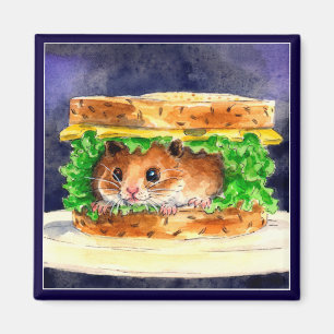 Imã Sanduíche engraçado do hamster