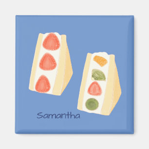 Imã Sanduíches De fruta E De Sobremesa De Creme