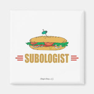 Imã Sandwich Submarino Engraçado