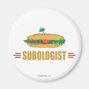 Imã Sandwich Submarino Engraçado