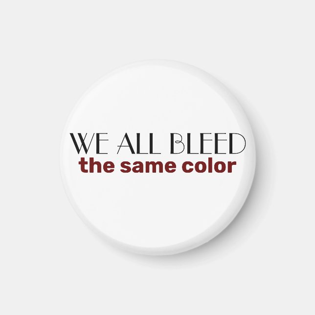 Imã sangramos a mesma cor (Frente)