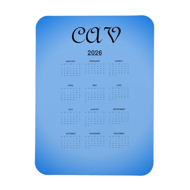 Ímã Sangria Cornflower Blue  (Vertical)