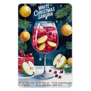 Ímã Sangria de Natal Branco