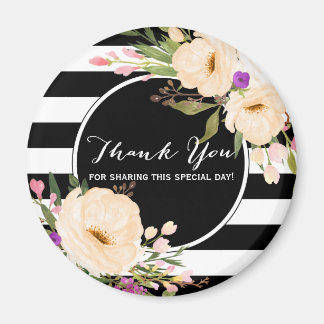 Imã Sangue de Anêmonas de Aquarela Obrigado Magnet