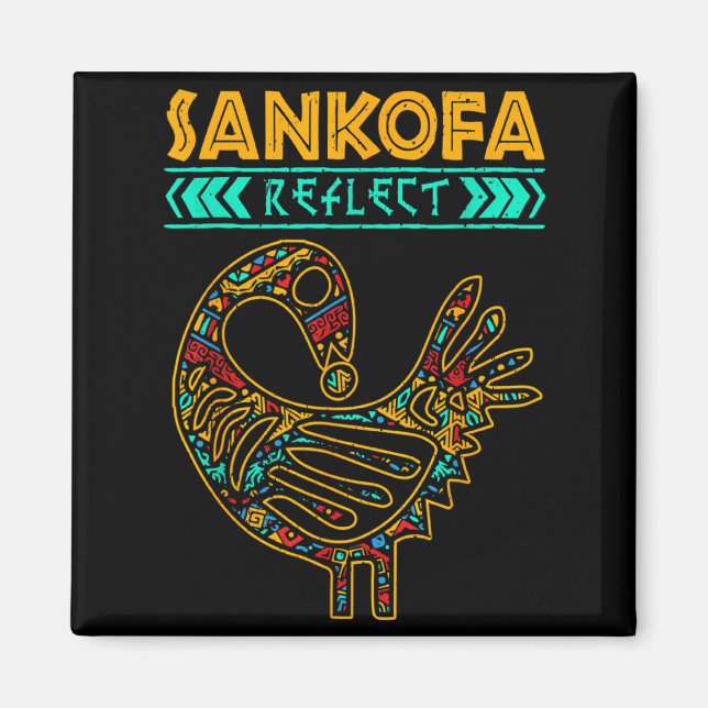 Imã Sankofa História Negra Afro Orgulho Africano Homen (Frente)