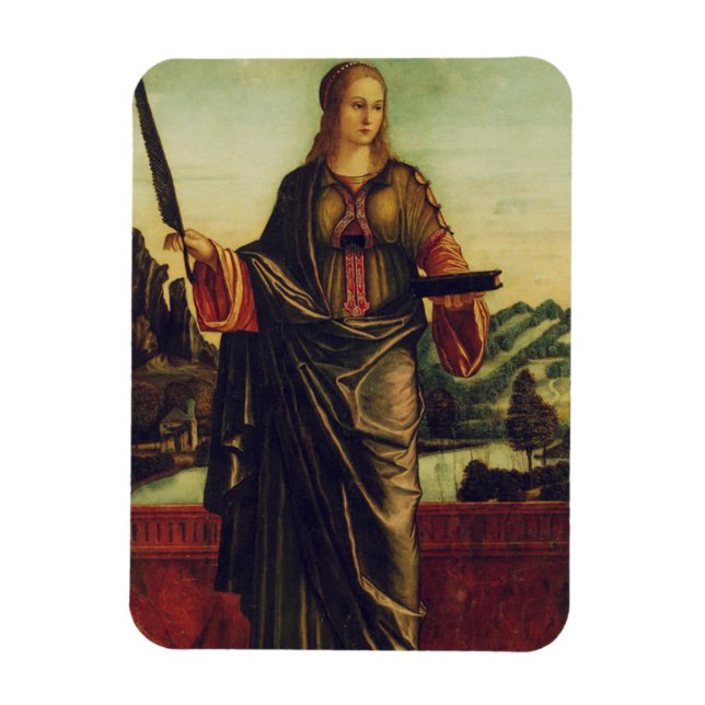 Ímã Santa Anastácia de Roma Arte Premium (Vertical)