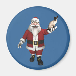 Imã Santa Claus ama Gatos Siameses