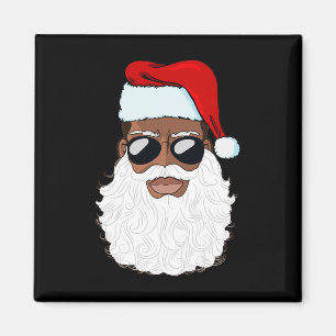 Imã Santa Claus Black Xmas Papai noel Afro-Americano