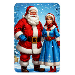 Ímã Santa Claus e Neve Maiden