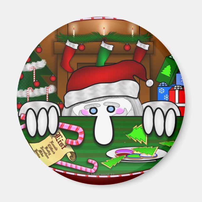 Imã Santa Claus Kilroy Magnet (Frente)
